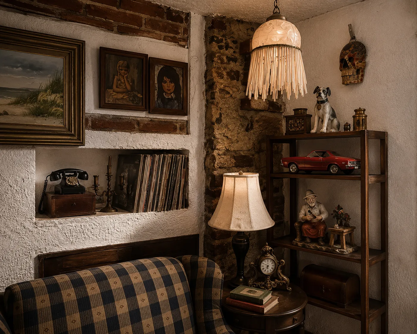 El interior de la casa donde vive la colección
